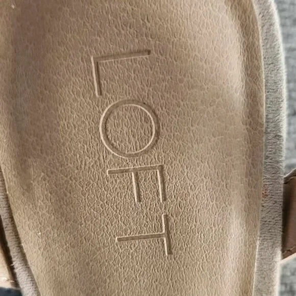 LOFT low heel faux suede sandals 7.5 - Picture 6 of 6